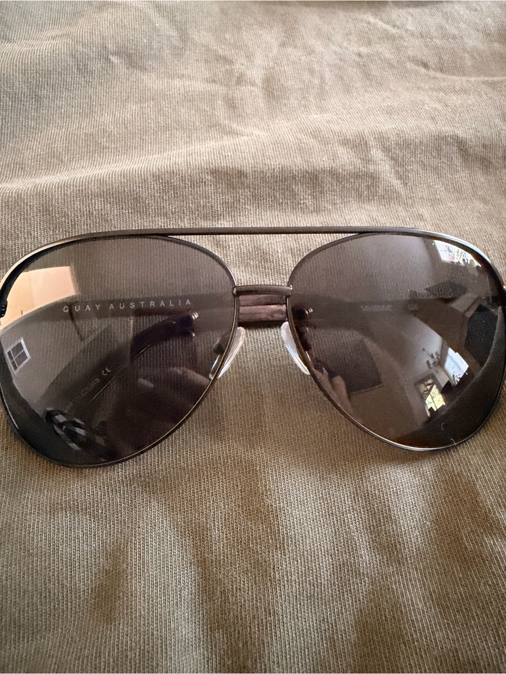 Quay Australia Aviator Sunglasses in Brown Tones